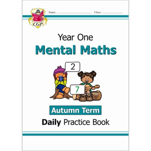 英国原版CGP教辅 Mental Maths Daily Practice Book KS 1-2 Year1-6 心算数学每日练习册 春夏秋季学期 英文原版书
