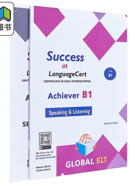 Success at LanguageCert B1 ESOL SELT Self-study Edition 英语朗思考试少儿B1模拟测试自学套装教辅书 附答案 大音