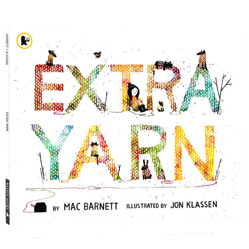 英文原版绘本 穿毛衣的小镇 Extra Yarn Jon Klassen 名家绘本 儿童启蒙图画故事书凯迪克银奖绘本