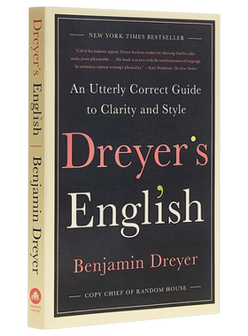 预售 Dreyers English Benjamin Dreyer 英文原版 兰登书屋首席文案 德雷耶英语指南 幽默风趣单词语法辨析 英语学习