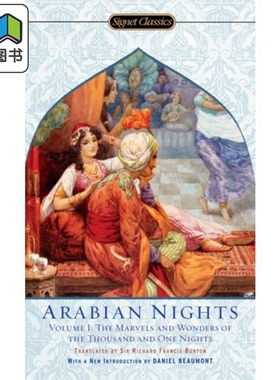一千零一夜 上 Signet Classics The Arabian Nights Volume I Richard Francis Burton翻译 神话故事 大音