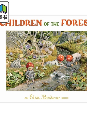 森林的孩子 Elsa Beskow Children of the Forest 英文原版 儿童绘本 图画故事书 精装中古绘本 进口童书 4-6岁 大音