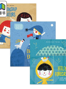 Jaume Soler 英文原版情绪管理绘本3册套装 Emotional Explorers Feelings Forecasters Relationship Navigators 大音