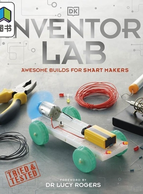 英文原版 DK Inventor Lab DK科学小实验 探索STEM学科 精装全彩 电子与科学 11-14岁儿童科学科普知识 DK百科书