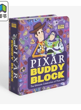 An Abrams Block Book Pixar Buddy Block 皮克斯字母立体书 英文原版 儿童绘本 英语启蒙纸板书 伍迪巴斯光年 大音