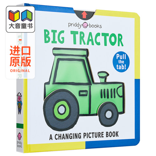 A Changing Picture Book Big Tractor 变变书大拖车 英文原版儿童绘本 认知识物 Roger Priddy 大音