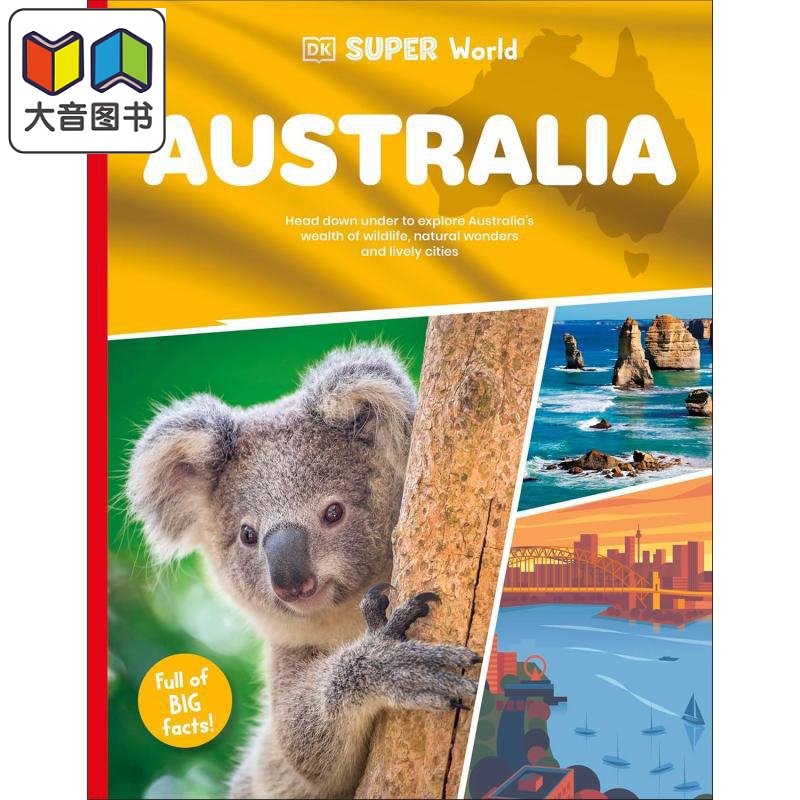 DK超阅者 澳大利亚 DK Super World Australia 英文原版 儿童百科 地理历史科普读物 寓教于乐 进口童书 7岁以上 大音