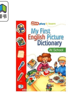 ELI 我的第一本图解词典 MY FIRST ENGLISH PICTURE DICTIONARY 英文原版英语字典 The School House On Holiday In Town 学校假期