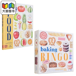 食物图画书 Barker 英文原版 Zoe 儿童科普绘本 亲子互动 饱餐一顿 游戏 2册套装 大音 烘焙点心 盒装 美食百科全书