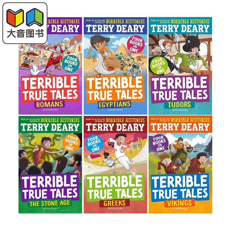 Terrible True Tales 糟糕又真实的故事系列 可怕的历史作者Terry Deary 英文原版 儿童历史故事 科普读物 插图章节书 大音