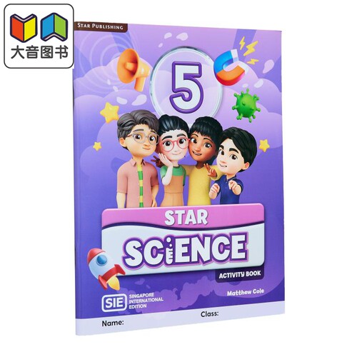 Star Science Workbook Year 5 SIE 思达小学科学练习册5年级 国际版 新加坡思达科学 英文原版 Star Publishing 大音