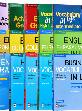 Cambridge English in Use 系列 Grammar Book 剑桥英语语法书 英文原版 带音频 答案 电子书 初中级词汇搭配短语动词自学和?