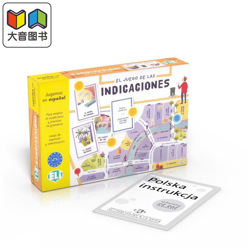 El juego de las indicaciones A2 - B1 指路游戏 A2-B1 西班牙语语法和词汇游戏 西班牙文原版进口 西班牙语学习 大音