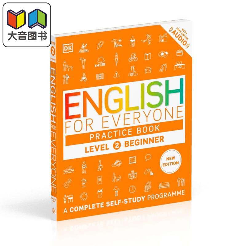 2024新版DK人人学英语练习册2 DK English for Everyone Practice Book Level 2 Beginner 英文原版 托福雅思备考 大音图片