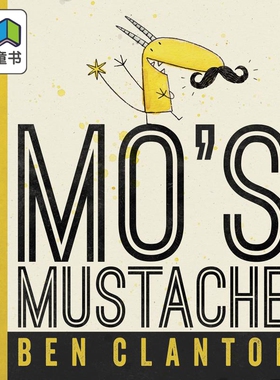 Ben Clanton Mo's Mustache 墨墨的胡子 英文原版 进口图书 儿童故事绘本 亲子共读图画书 3-7岁