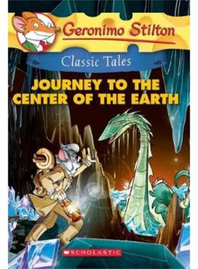 老鼠记者经典故事：地心游记GeronimoStilton#09 老鼠记者 儿童文学插图童书 英文原版