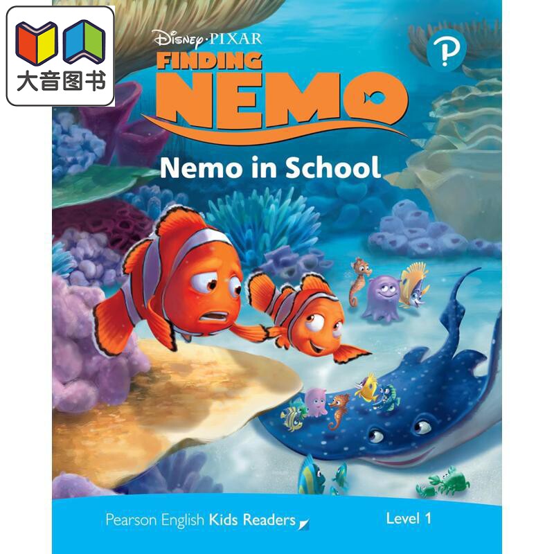 英文原版 级别1 迪士尼儿童读物 海底总动员 含音频 Level 1 Disney Kids Readers Nemo in School Pack English 大音