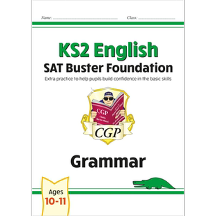 英国原版CGP KS2 Ages 10-11 English SAT Buster Foundation Grammar Punctuation Spelling 2024 考纲英文原版基础练习答案手册
