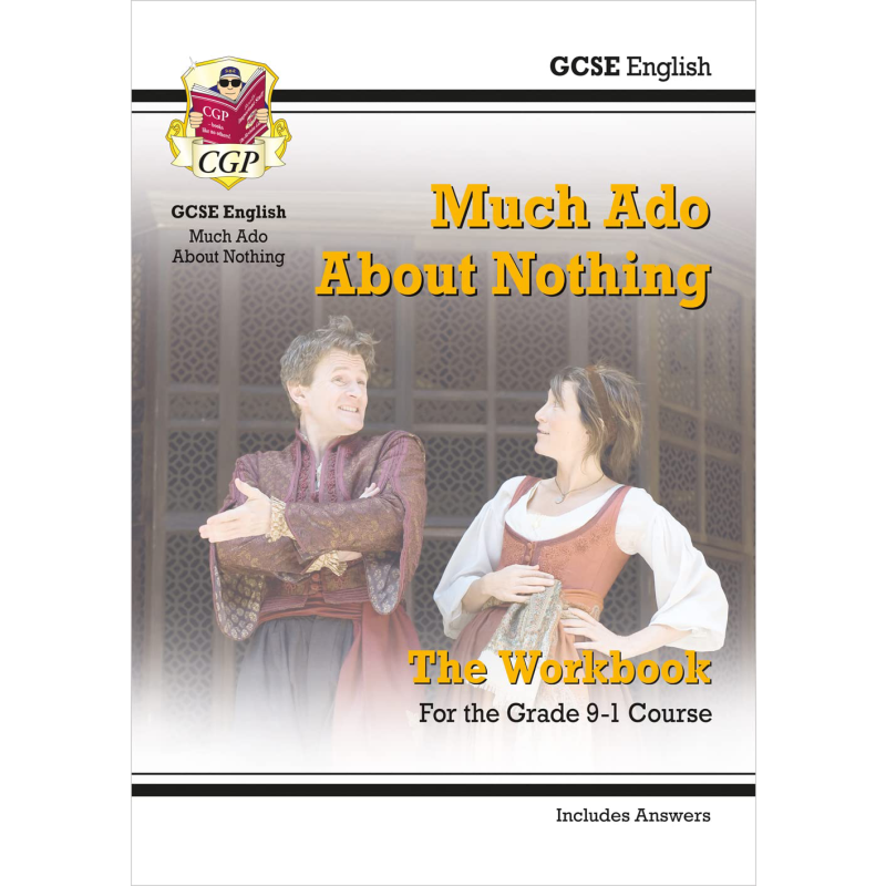 英国CGP CIE考试局莎士比亚文学无事生非 GCSE English Shakespeare Much Ado About Nothing Workbook Text Guide