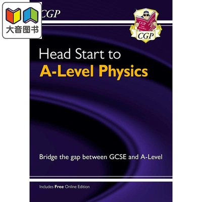 预售 英国CGP教辅 New Head Start to A-level Physics 开始学习AS物理含答案 GCSE ALevel 考试备考 英文原版进口图书 大音