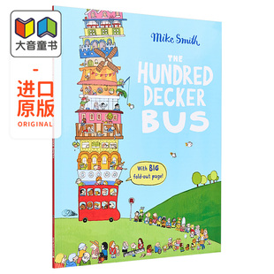 儿童绘本 大音 Decker 绘本故事 Smith Mike 英文原版 上百部层层叠巴士新版 Bus Hundred The