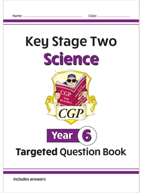 英国原版CGP教辅 KS1 KS2 1-6年级科学针对性问题练习手册 Science Targeted Question Book Study & Activity Book