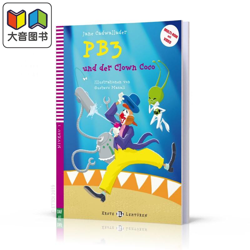 Erste ELI Lektüren 系列 PB3 und der Clown Coco 小丑可可 含音频 德文原版 德语分级阅读读物 大音
