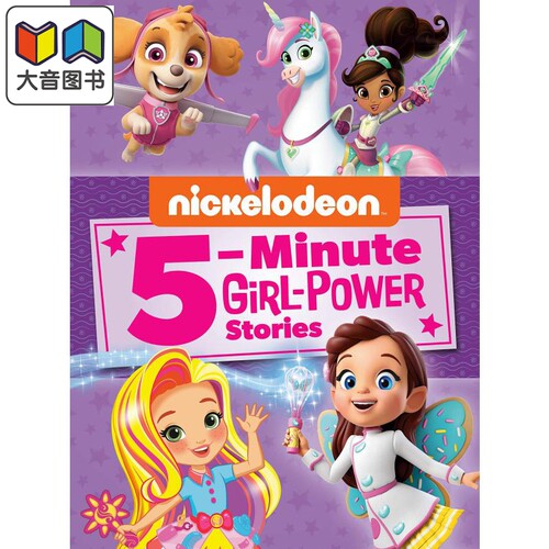 Nickelodeon 5-Minute Girl-Powe 尼克频道5分钟女孩故事 英文原版 儿童绘本 卡通动画 3-7岁 大音