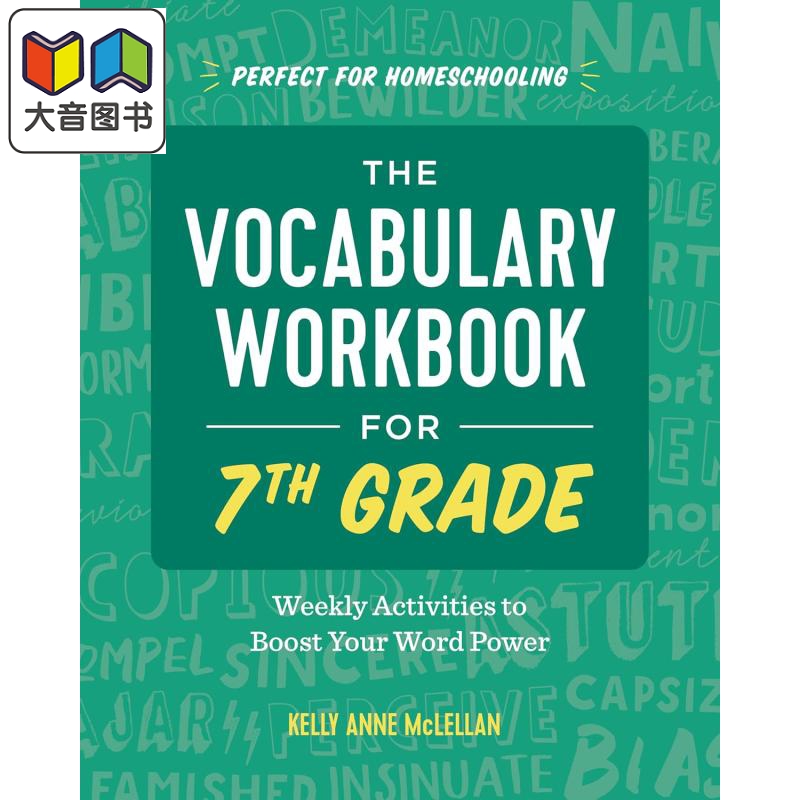 七年级词汇练习册 The Vocabulary Workbook for 7th Grade 每周活动提升词汇能力 英文原版中小学英语单词学习 大音
