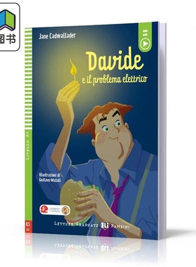 意大利语分级阅读读物 ELI Young Readers Italian A1 Davide e il problema elettrico 意大利文原版 大音