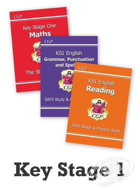 CGP KS1 Essentials Study Book 套装 - Ages 5-7 英国进口原版书