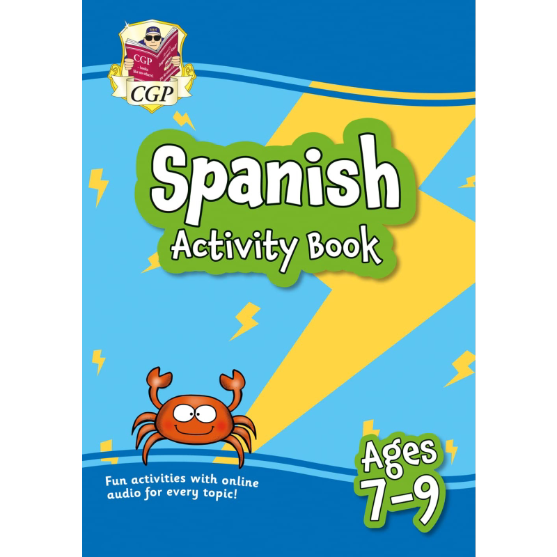 英国原版CGP教辅 New Spanish Activity Book for Ages 7-9 7-9岁西班牙语练习册 含在线音频 大音