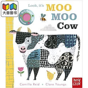 儿童绘本 it’s 小牛在叫 Look 动物及动物故事主题 3到6岁 Cow Reid Moo 大音 看 Camilla 英文原版
