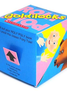 Roly Poly Pop up Box Books 学乐神奇翻转书 Goldilocks 金发女孩和三只熊 低幼韵律启蒙游戏书纸板书翻翻书 英文原版单词 0