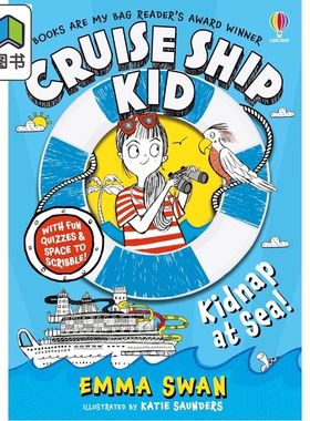 邮轮小侦探2 海上绑架案 Cruise Ship Kid#2 Kidnap at Sea 英文原版 儿童文学 冒险故事插图小说读物 进口童书 大音