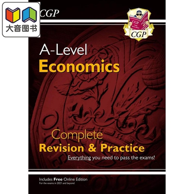 英国CGP原版 New A-Level Economics 新A-Level经济学:一年级和二年级完成复习和实践