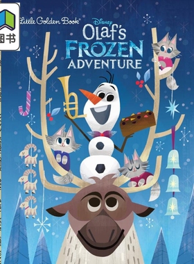 Olaf's Frozen Adventure Little Golden Book (Frozen) 小金书：奥拉夫的冰雪冒险 英文原版 儿童绘本 迪士尼系列  大音