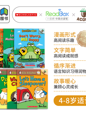 学乐橡树种子点读系列 儿童故事7册套装 Hello Hedgehog 小刺猬的故事 Bumble Bee 大黄蜂与小蜜蜂 桥梁章节书