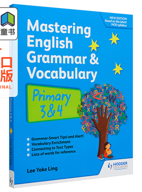 新加坡教辅Hodder Mastering English Grammar vocabulary P3&4 掌握英语语法与常考单词 小学三四年级 英文原版