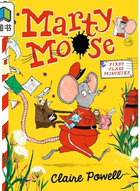 预售 驼鹿马蒂 头等麻烦事 Marty Moose First Class Mischief 英文原版 插图章节书 奇妙冒险故事 儿童读物 小初文学 大音