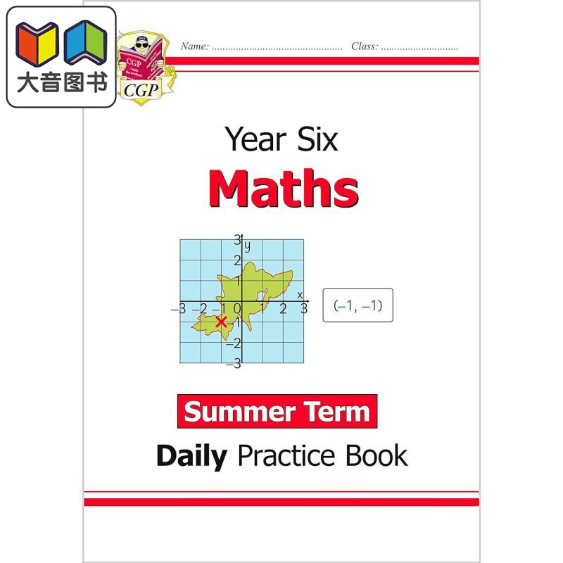 英国原版CGP教辅 新版KS2数学日常练习书 六年级夏季学期 New KS2 Maths Daily Practice Book Year 6 Summer Term 大音