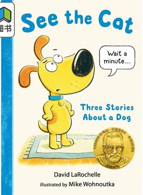 精装绘本See the Cat Three Stories About a Dog 猫猫眼里的狗狗 英文原版 儿童绘本 动物故事 David Larochelle 4-6岁 大音