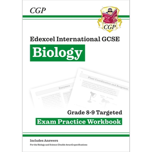 英国CGP原版 Grade 8-9 Targeted Exam Practice Workbook AQA GCSE  & Edexcel IGCSE Maths Biology Physics 英文原版含答案
