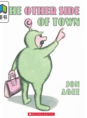 Jon Agee:The Other Side Of Town (With Cd) 城镇的另一边 英文原版 进口图书 儿童绘本 故事图画书 精品绘本 大音