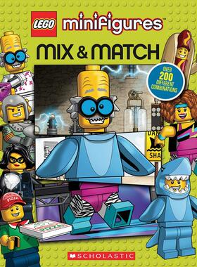 学乐 乐高拼接书 LEGO Minifigures Mix Match 儿童玩具书 英文原版