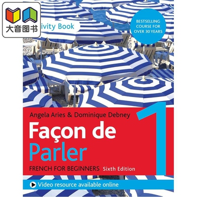 预售 Façon de Parler 1 French for Beginners 6ED Activity Book成人法语教程《Façon de Parler 1》练习册 大音