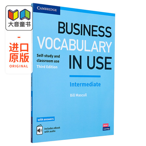 Cambridge English in Use 系列 Business Vocabulary Intermediate Book 剑桥商务词汇中级英文原版书 带电子书 第二版自学?