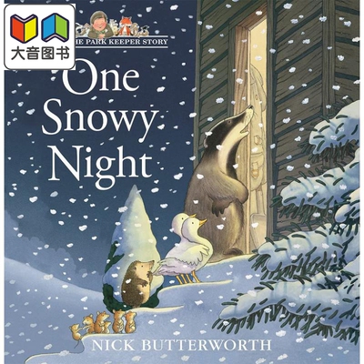 珀西的雪夜故事A Percy the Park Keeper Story One Snowy Night英文原版 儿童绘本故事 经典动物故事书 进口童书 大音