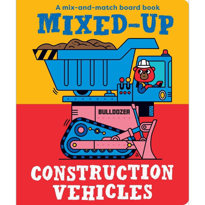 拼拼工程车Mixed-Up Construction Vehicles 英文原版 儿童纸板书 早教认知亲子绘本 低幼童书 进口儿童读物0-3岁 大音