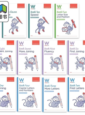 英国S&S教辅 WriteWell 1-11 书写训练系列11册 5-12岁 英文原版进口图书 英语连笔书写技能 词汇单词字母拼写 大音